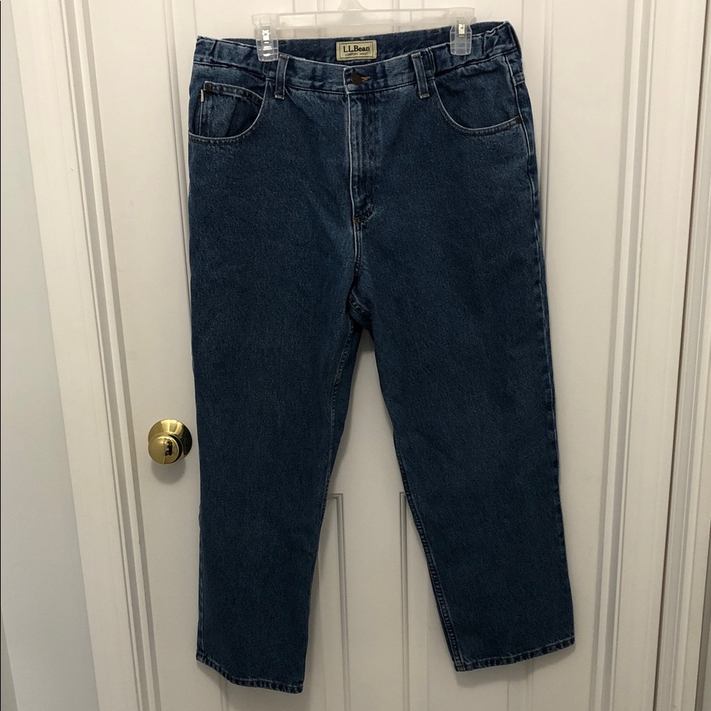 L.L. Bean Men’s Classic Dark Blue Straight Jeans